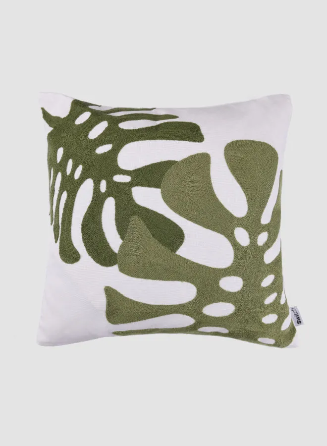 Switch Embroidered Cushion, Unique Luxury Quality Decor Items for the Perfect Stylish Home Green CUS052 45 x 45cm
