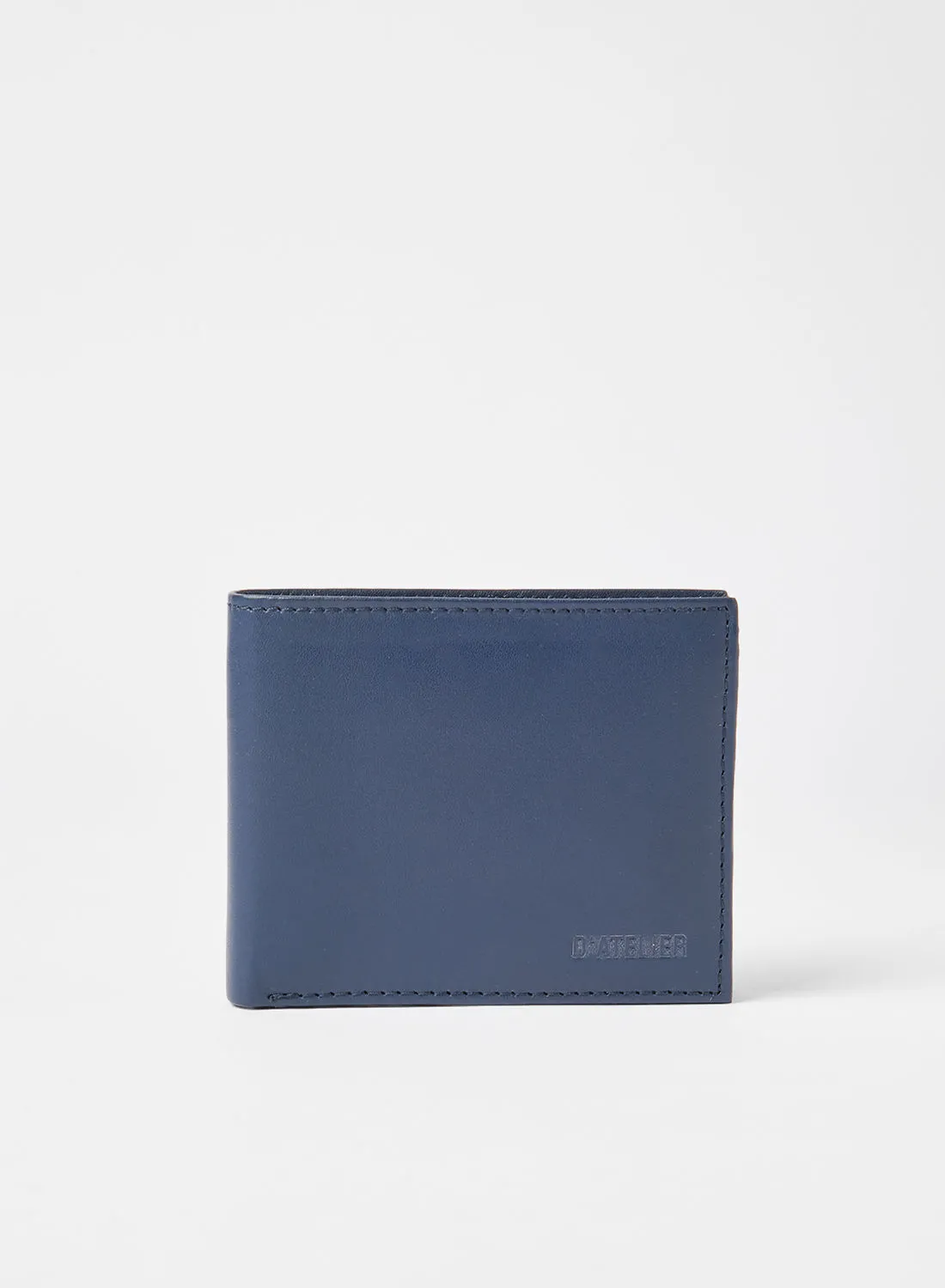 Sivvi x D'Atelier Leather Bi-Fold Wallet Navy
