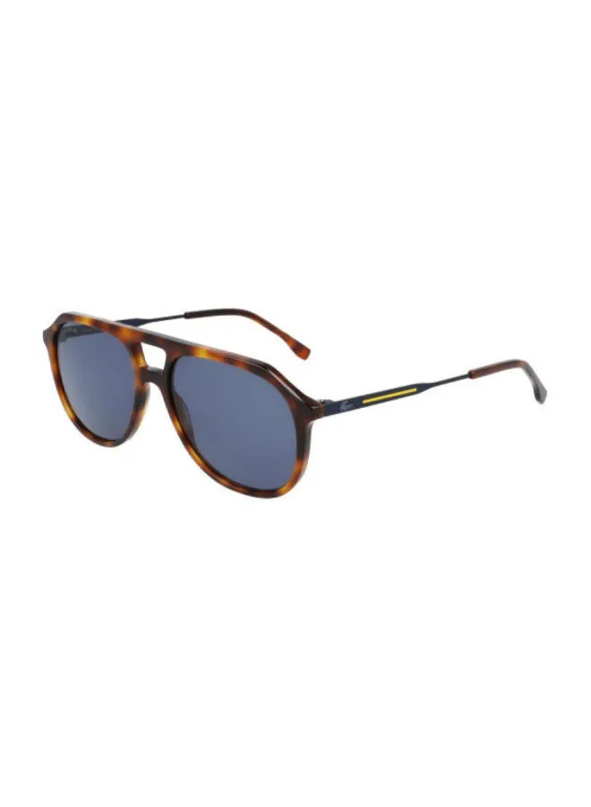 LACOSTE Men's Full-Rim ZYL Aviator Sunglasses - Lens Size: 57 mm