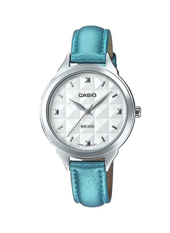 CASIO Casio Watch Women Analog Siver Dial Leather Band LTP-1392L-2AVDF.