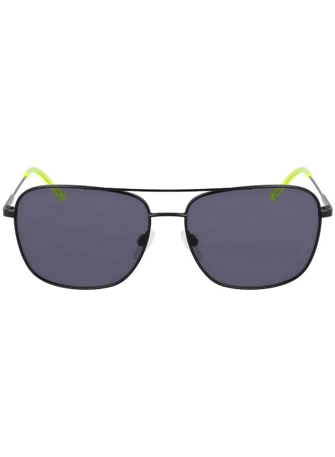 DKNY نظارة شمسية بإطار مربع كامل الحواف - مقاس العدسة: 58 مم