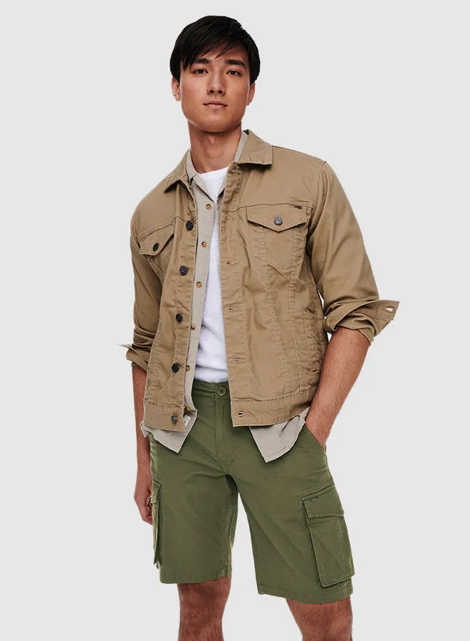 ONLY & SONS Cargo Shorts Olive