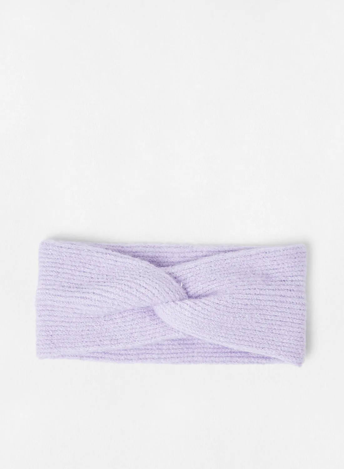 PIECES Knot Detailed Headband Lavender