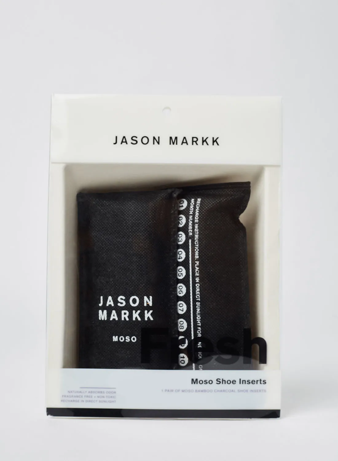 حذاء جيسون مارك موسو من خشب البامبو أسود