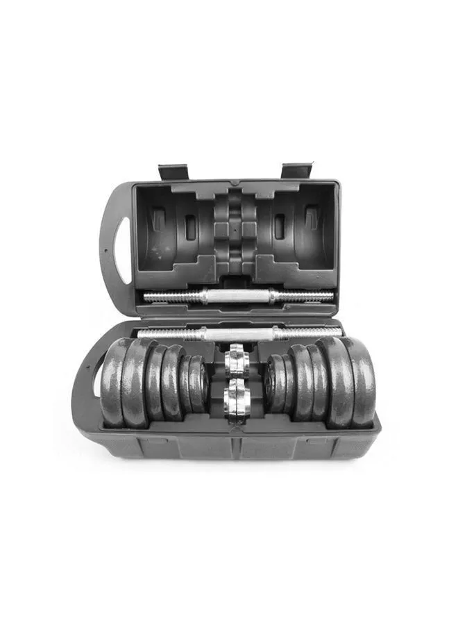 HIGHFLY Painted Dumbbell Set With Electroplating Bar 15kg