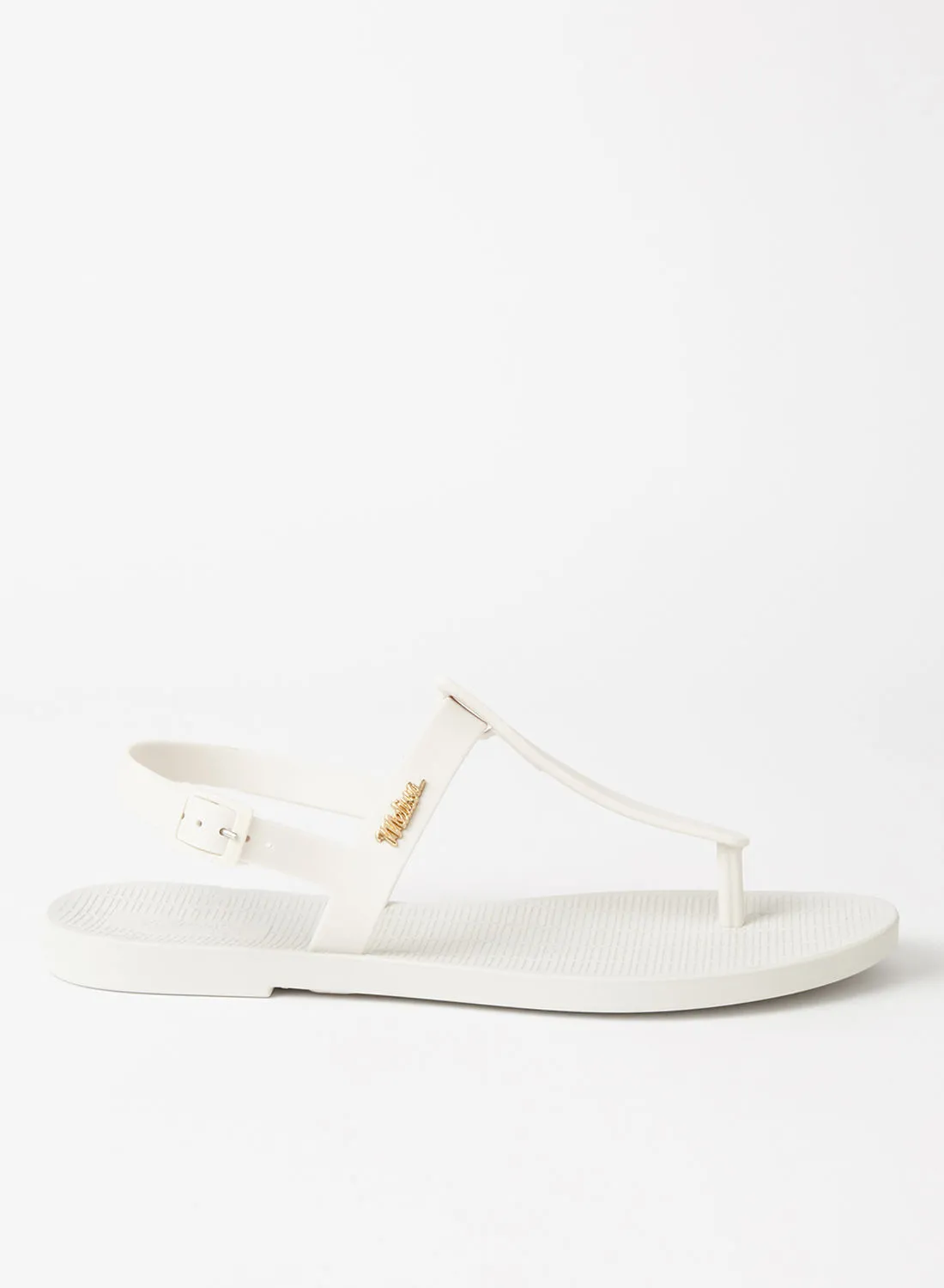melissa Sun Ventura Flat Sandals White
