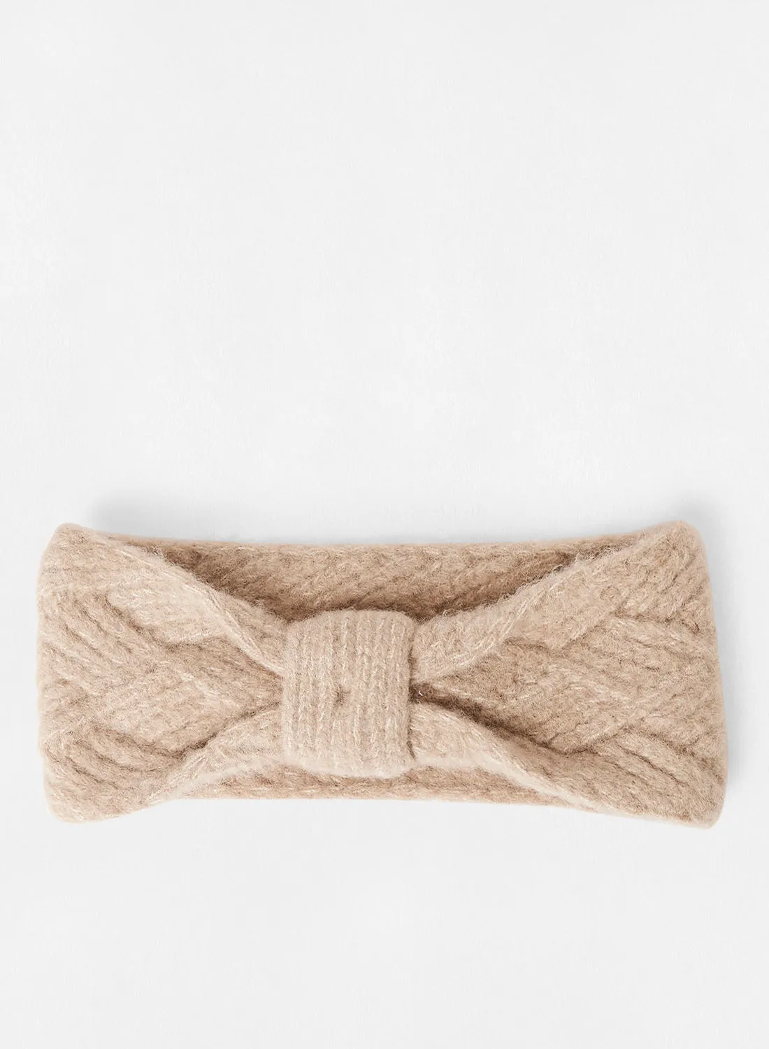 PIECES Knotted Headband Light Brown