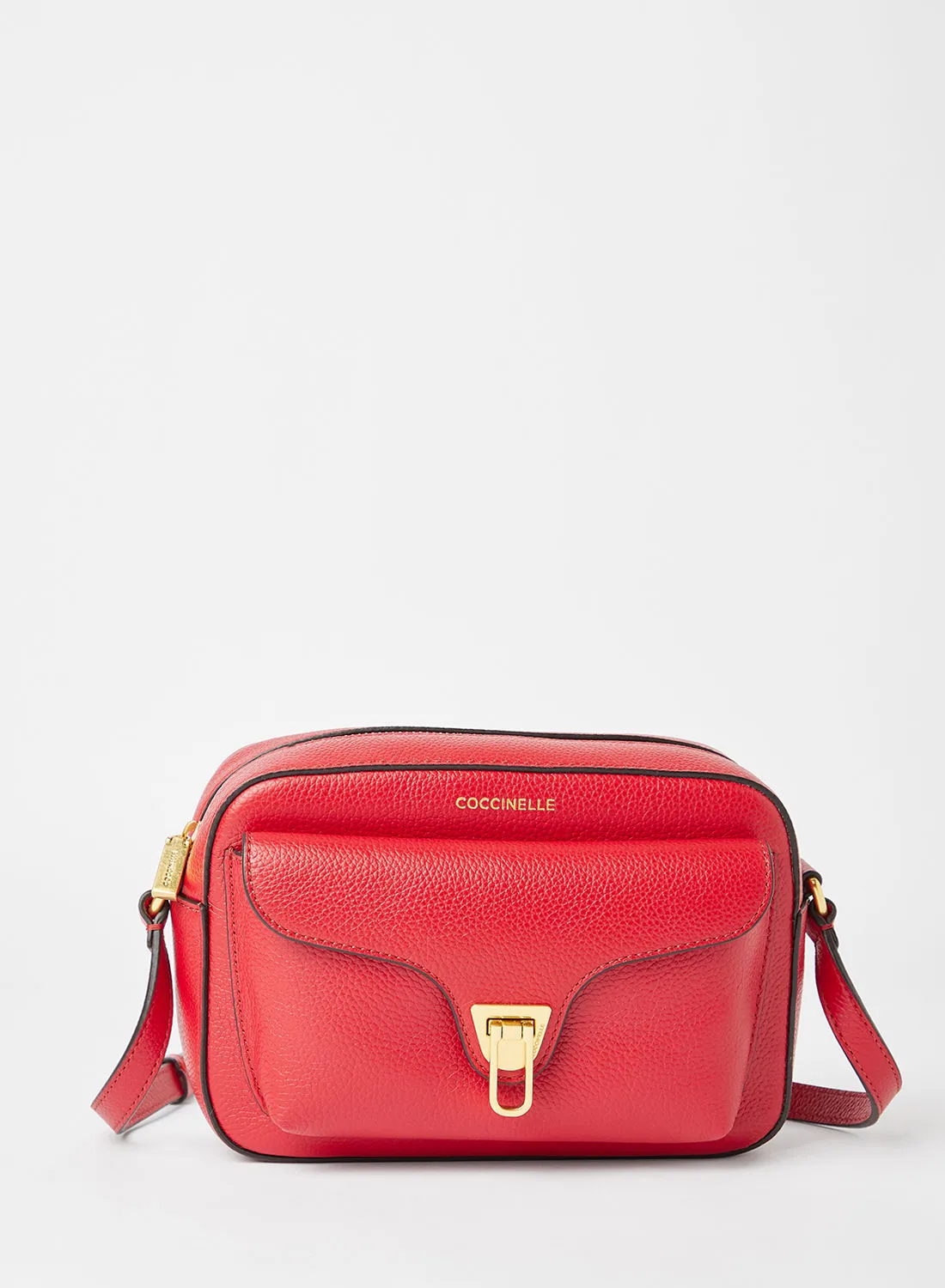 COCCINELLE Leather Crossbody Bag Red