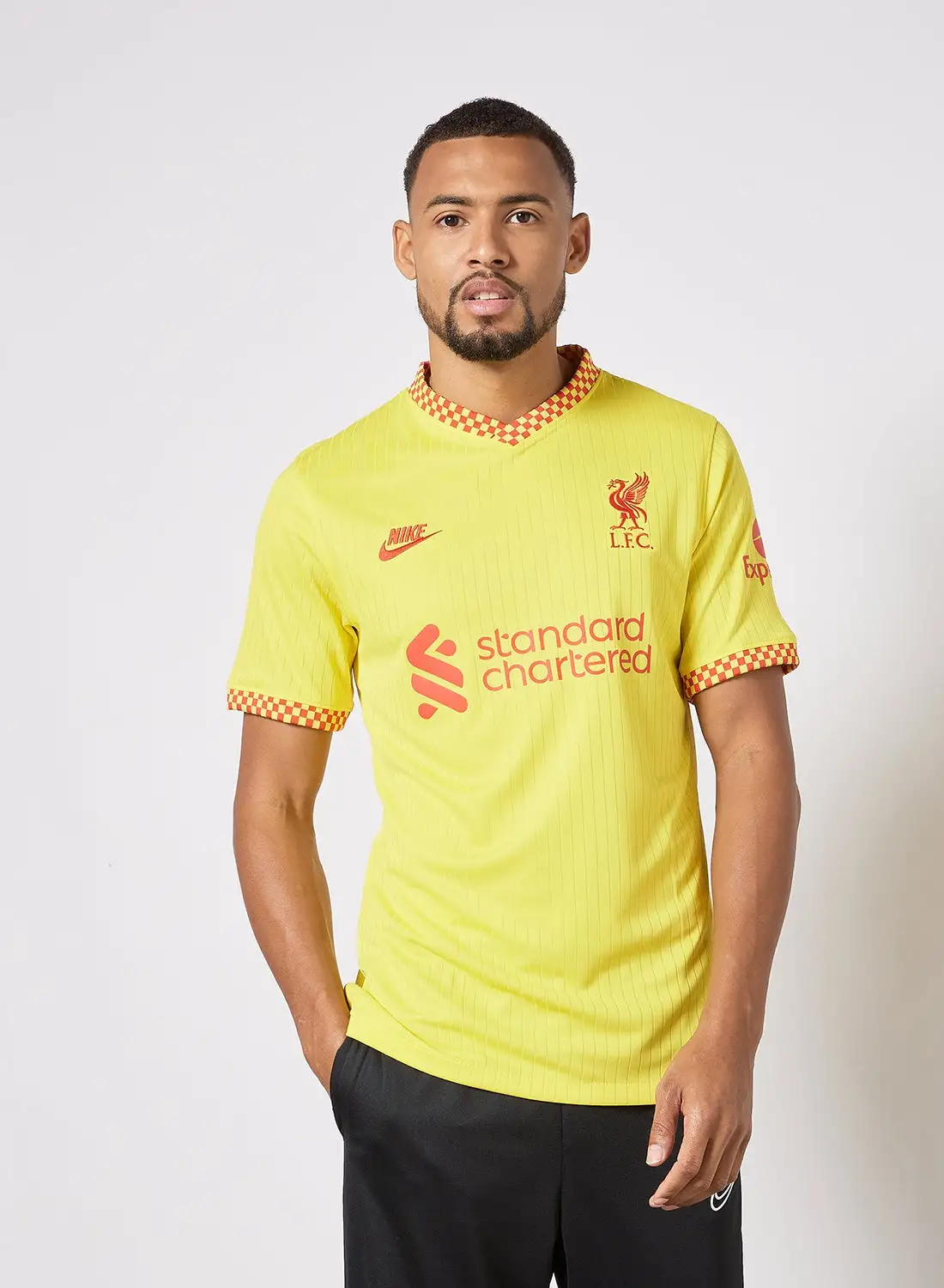 Nike Liverpool F.C. 2021/22 Stadium Third Dri-FIT Football T-Shirt Yellow