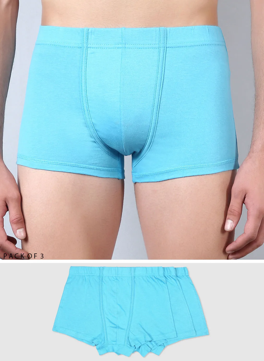 QUWA ( Pack of 3 ) Comfortable Brief Turquoise