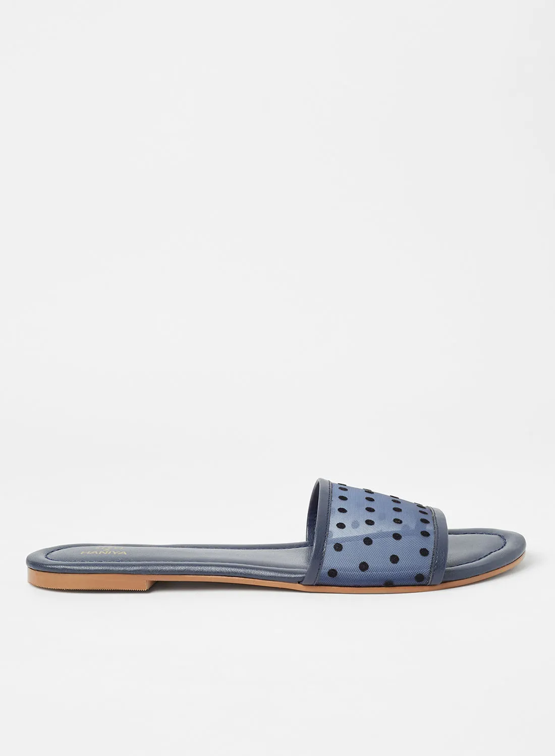 SIVVI for HANIYA Polka Dot Flat Sandals Blue