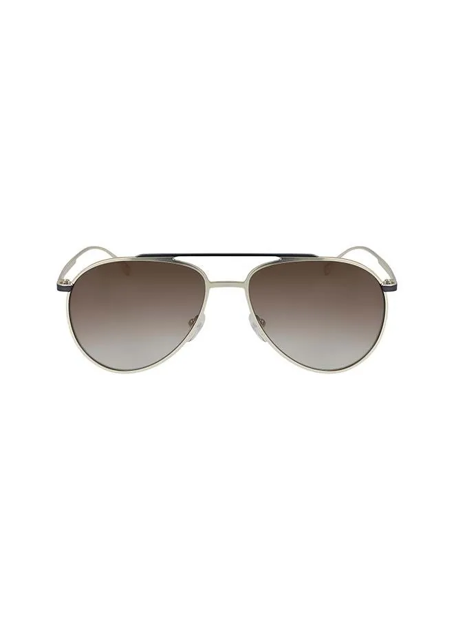 Karl Lagerfeld Men's Full Rim Metal Aviator  Sunglasses KL305S-533-5816
