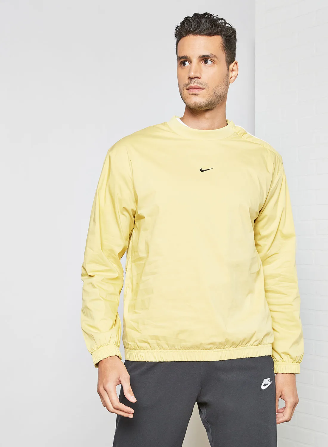 Nike NSW Style Essentials Lined  Top Yellow 
