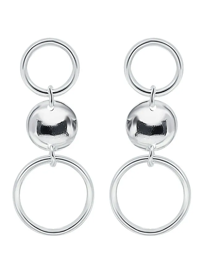 Aila Elegant Design Brass Tube Dangle Earrings