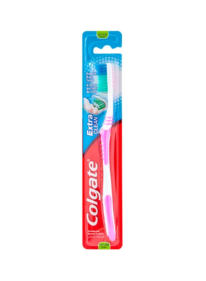 Colgate Extra Clean Medium Toothbrush Multicolour