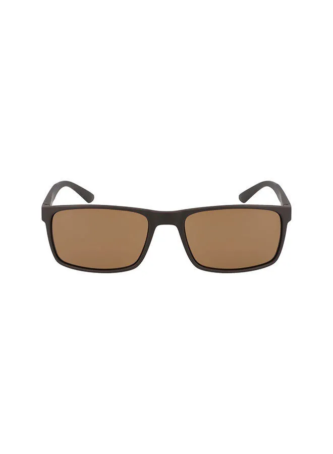 CALVIN KLEIN Men's Full-Rim TR90 Rectangle Sunglasses - Lens Size: 57 mm