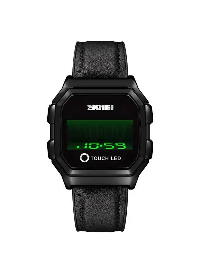 SKMEI Men's 1650 LED Digital Sports Military Touch Screen Waterproof Watch - 42 mm - Black 