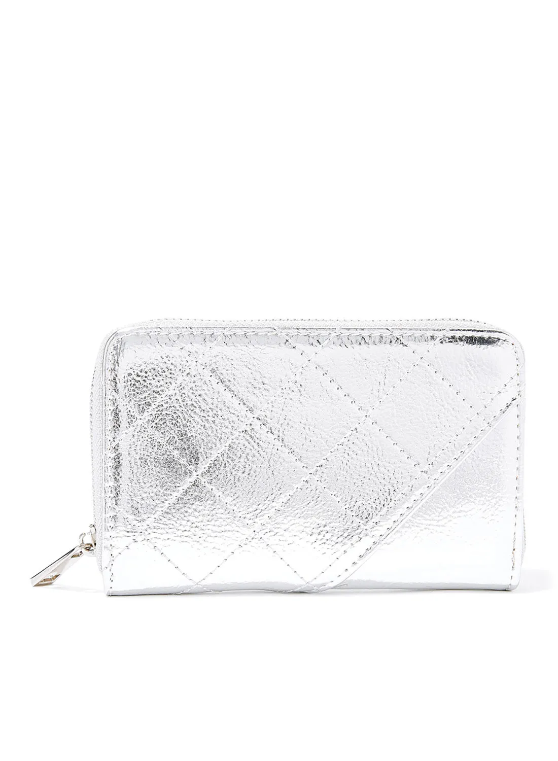 Jove Quilted Wallet Silver
