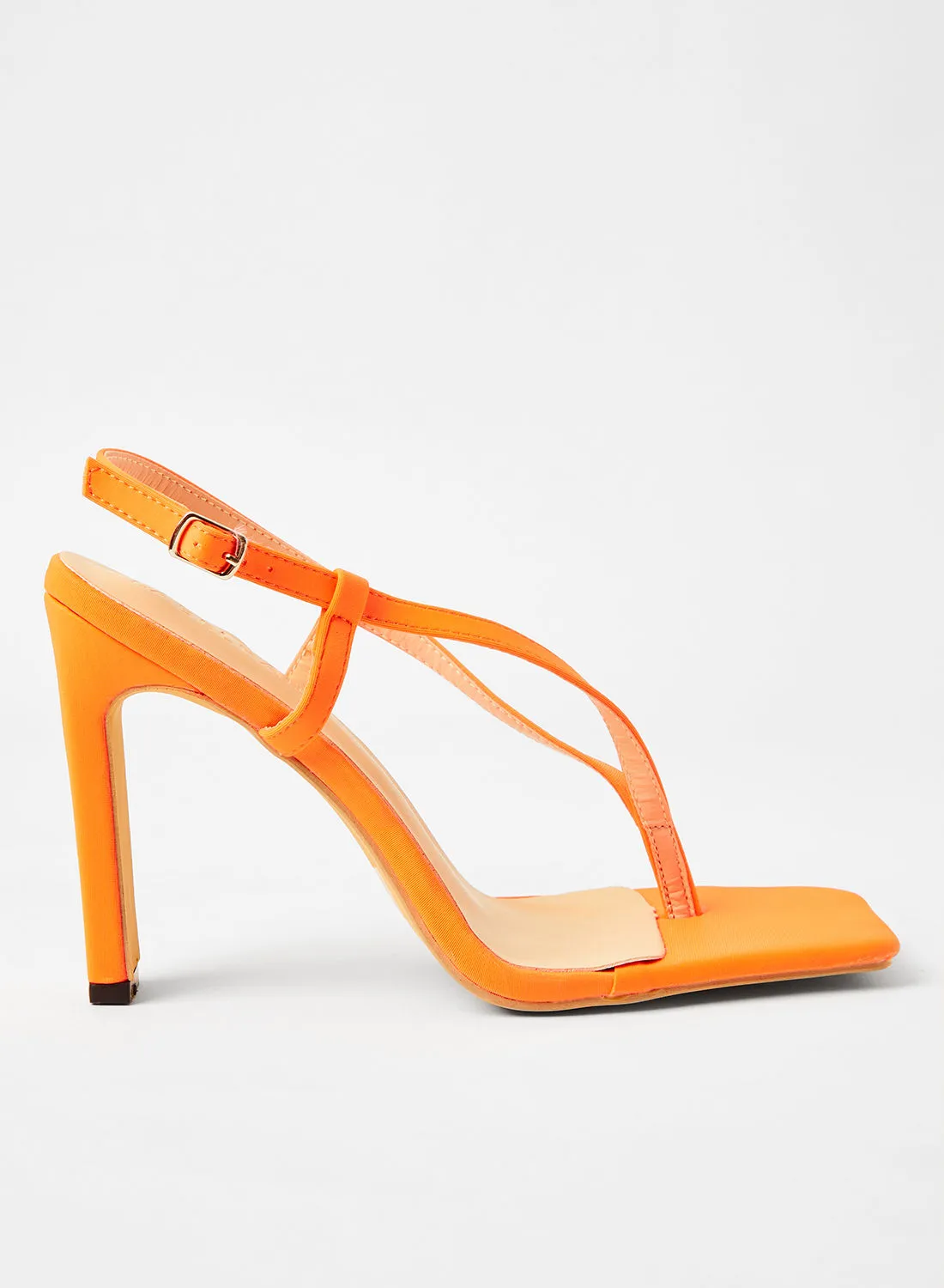 LABEL RAIL Slingback High Heel Sandals Orange