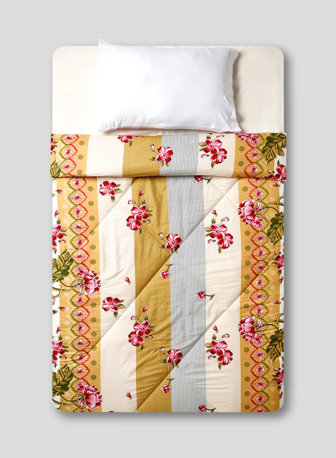 Hometown Comforter Set Bed Linen With Pillow Cover 50X75 Cm,Comforter 220X230 Cm-For King Size Mattress-100% Poyester Soft,Lightweight & Warm