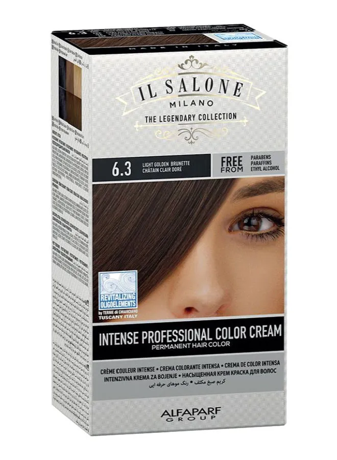 IL SALONE Intense Professional Permanent Hair Color Cream 6.3 Light Golden Brunette 15ml