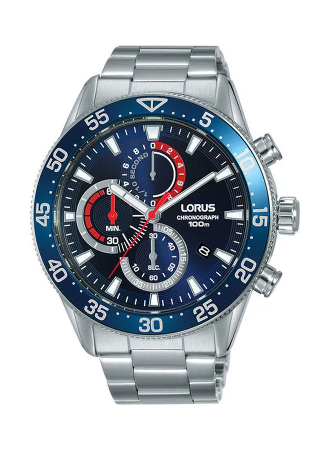 LORUS ساعة يد كرونوغراف من الستانلس ستيل للرجال RM337FX9