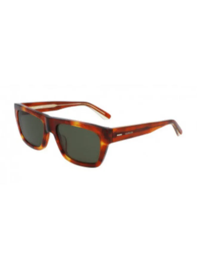 CALVIN KLEIN Men's Full-Rim ZYL Rectangle Sunglasses - Lens Size: 56 mm