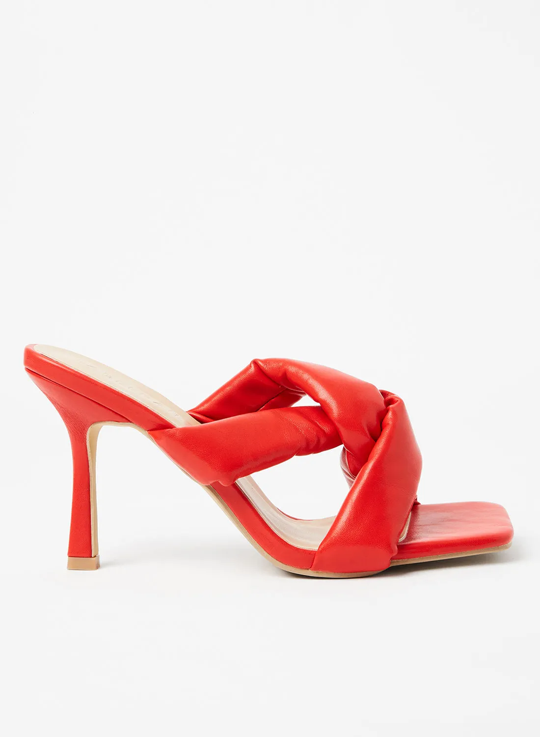 LABEL RAIL Knotted Strap Sandals Red