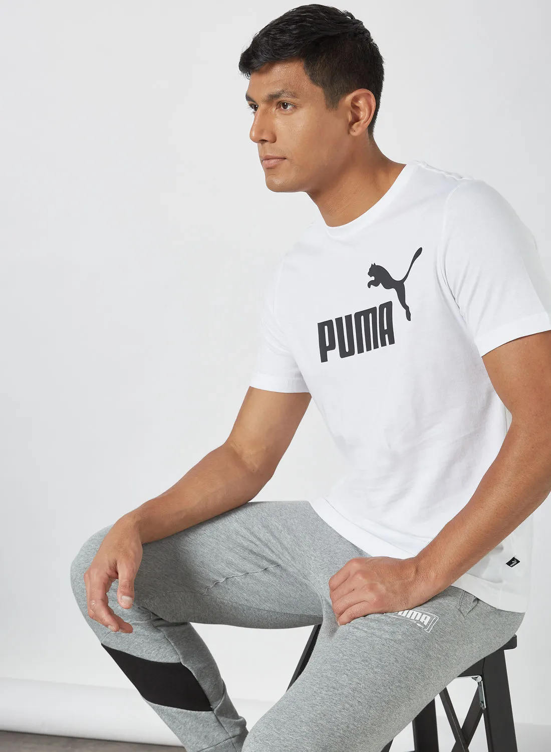 PUMA Essential Logo T-Shirt Puma White