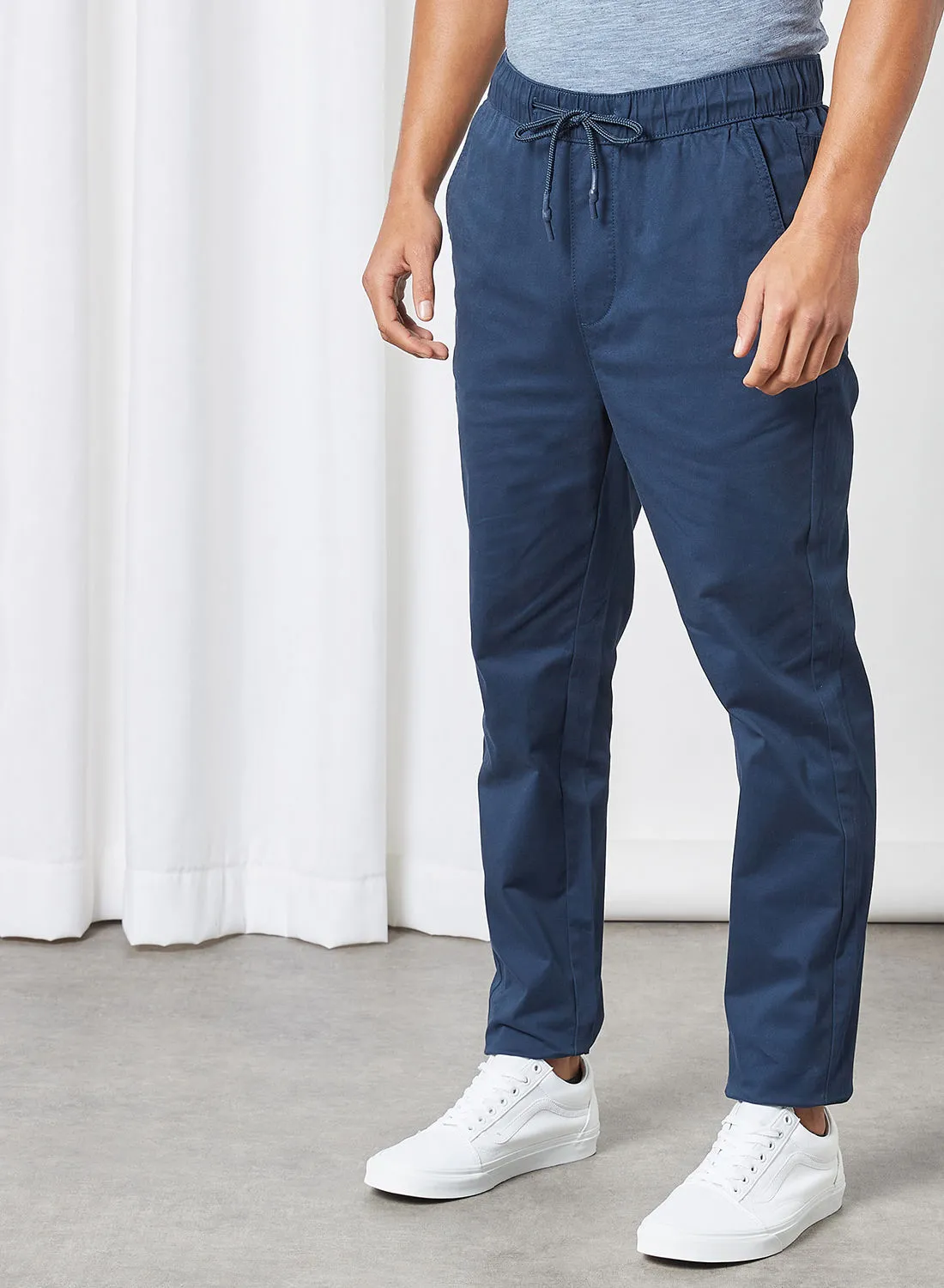ONLY & SONS Drawstring Waist Chinos Dress Blues