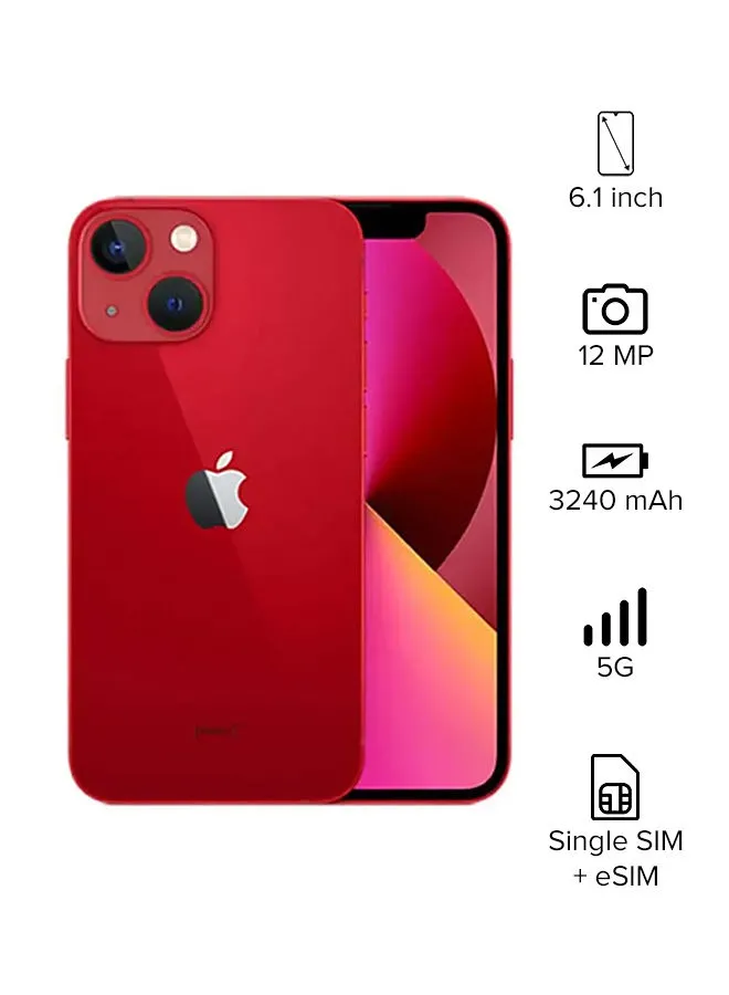 Apple iPhone 13 256GB (Product) Red 5G With FaceTime - KSA Version 