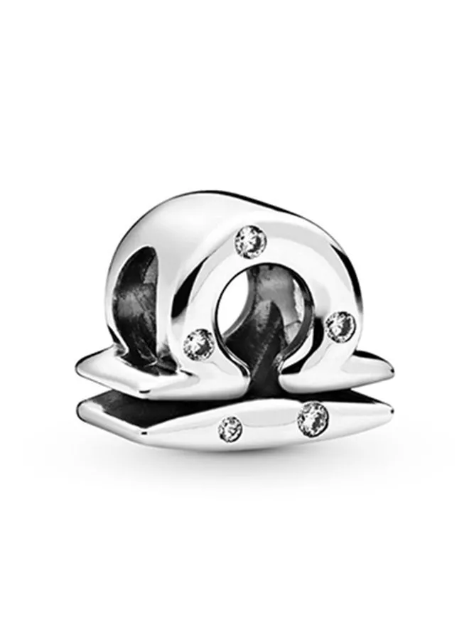 PANDORA Sterling Silver Cubic Zirconia Libra Charm
