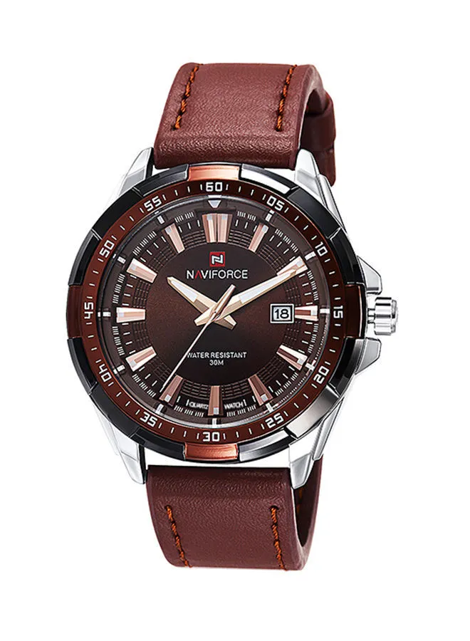 NAVIFORCE Sport Quartz Leather Waterproof Wristwatch NF9056