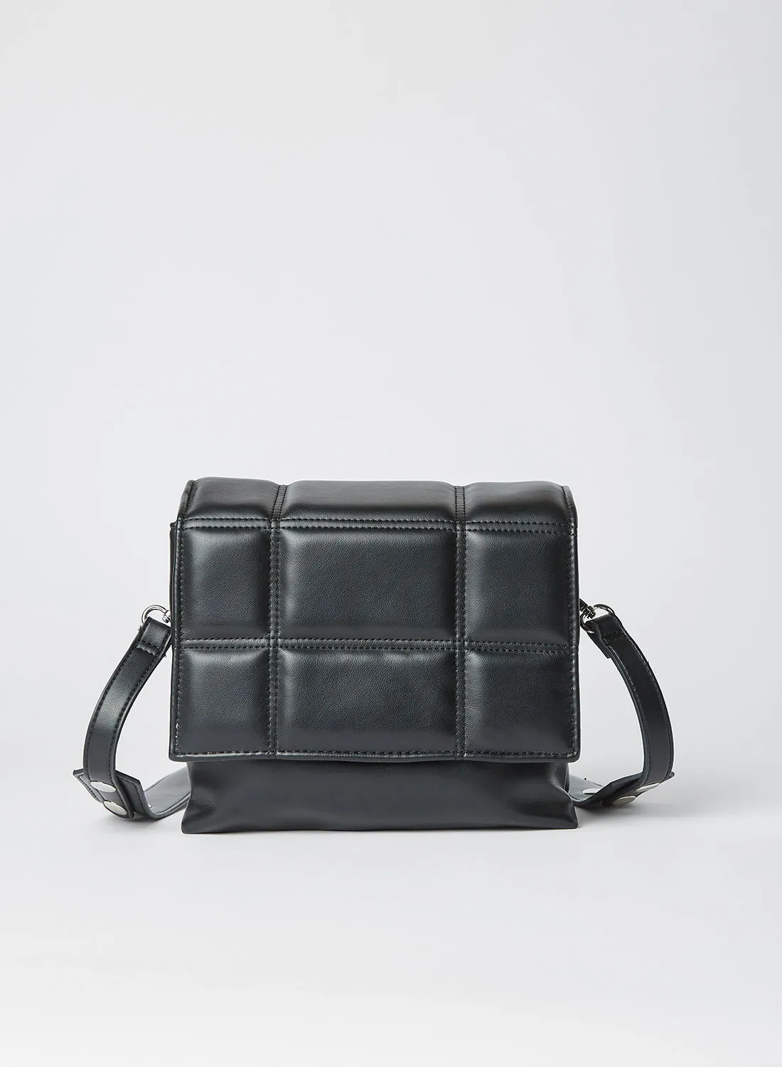 PIECES Quilted Crossbody Bag Black