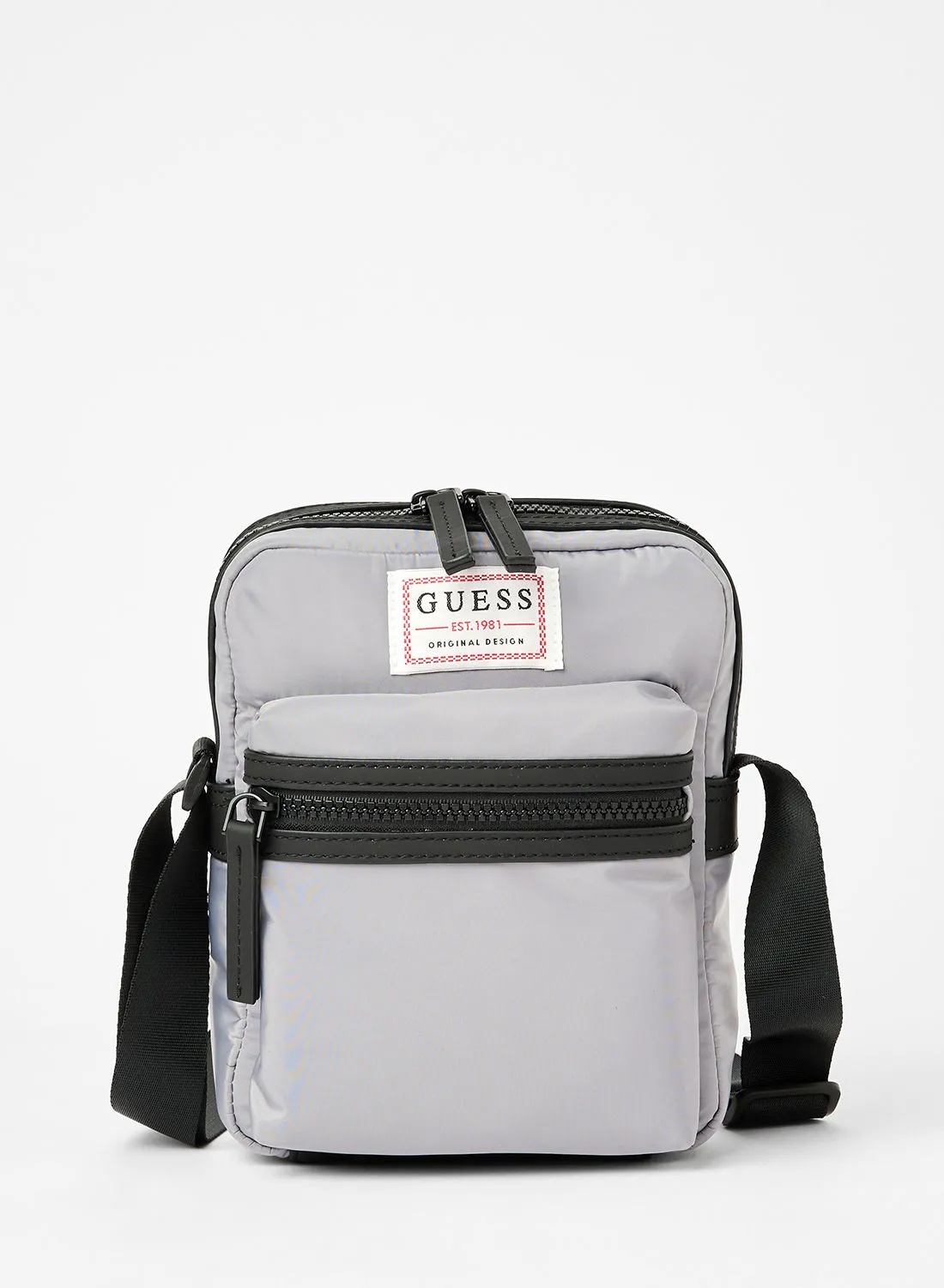 حقيبة الخصر GUESS Logo Originals باللون الرمادي