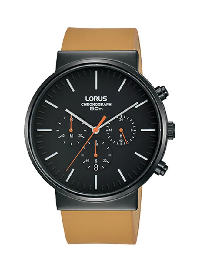 LORUS ساعة يد رجالية جلدية كرونوغراف RT379GX9