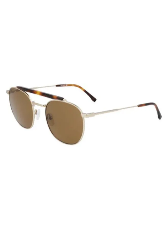 LACOSTE Men's Full-Rim Metal Round Sunglasses - Lens Size: 53 mm