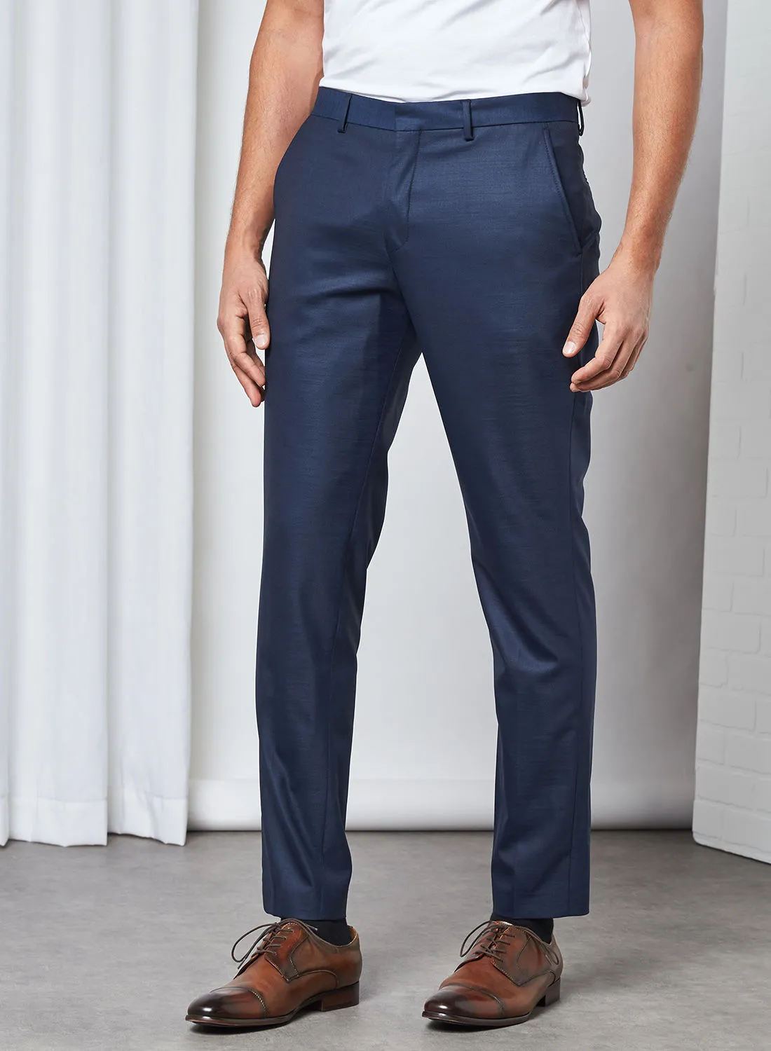 Selected Homme Slim Fit Trousers Dark Blue(19-