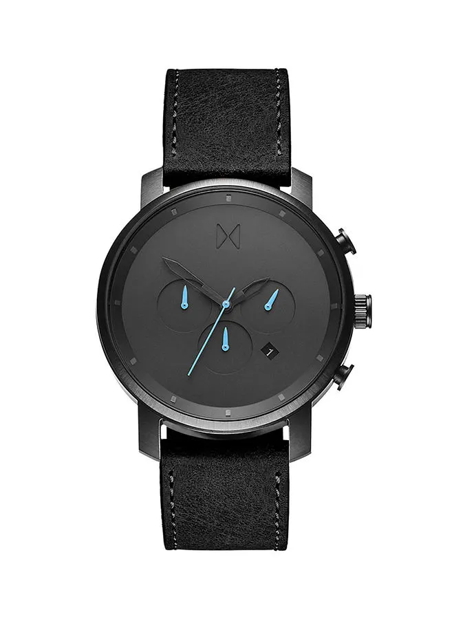 MVMT Men's Leather Analog Wrist Watch D-MC01-GUBL