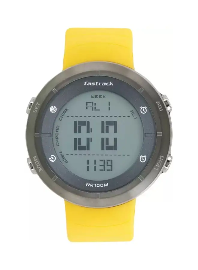fastrack Men's Water Resistant Plastic Digital Watch 38047PP01