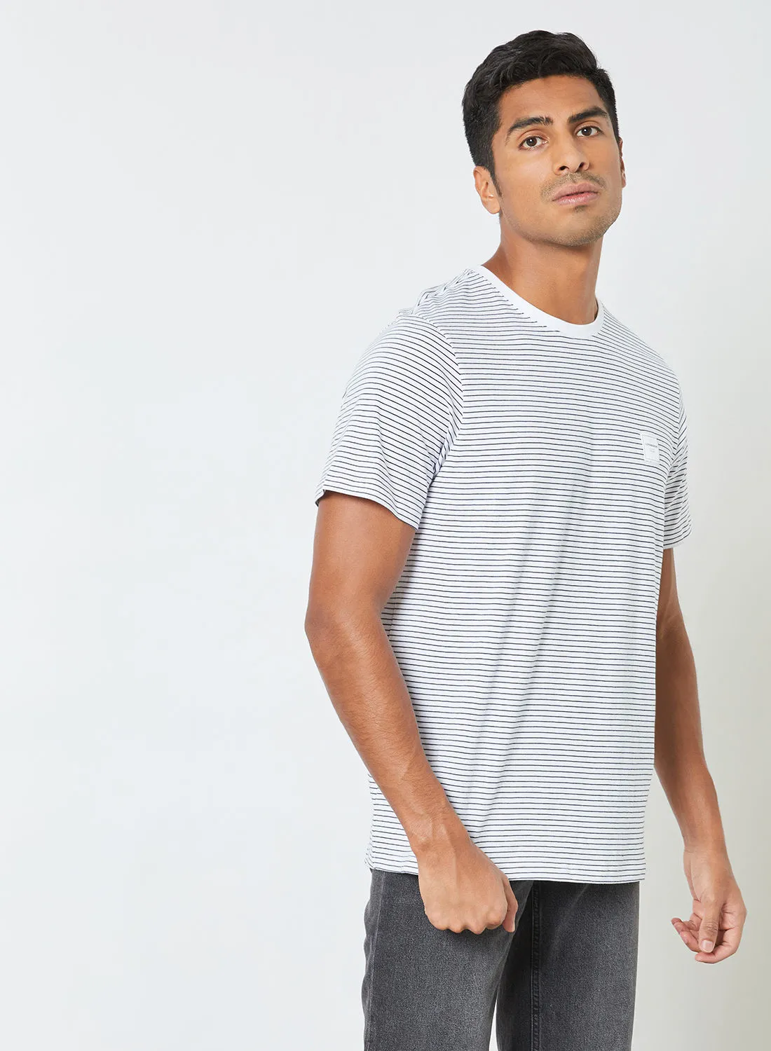 LINDBERGH Striped T-Shirt White