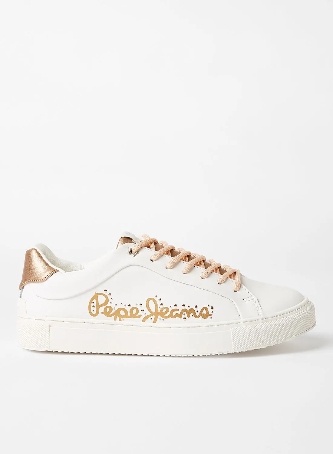 Pepe Jeans LONDON Adams Leather Sneakers White