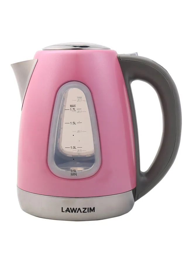 LAWAZIM Electric Kettle 1.7 L 2200.0 W 05-2208-01 Pink/Grey/Silver