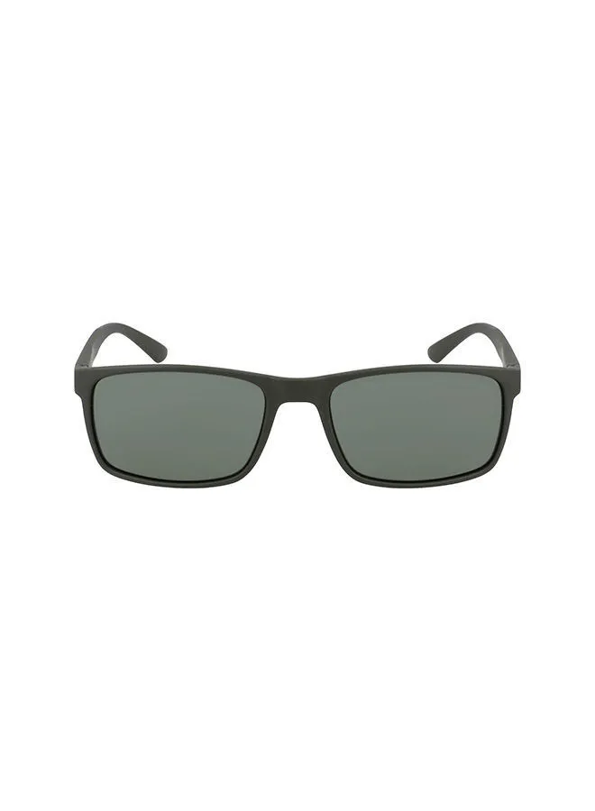 نظارة شمسية كالفين كلاين TR90 مستطيلة كاملة الحواف للرجال - مقاس العدسة: 57 مم