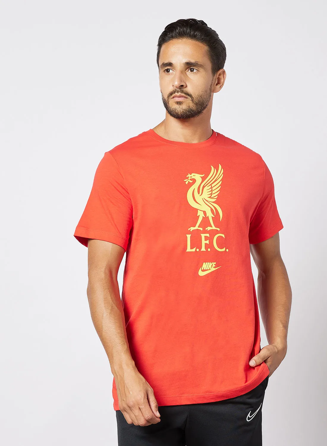 Nike Liverpool FC Futura Crest T-Shirt Red
