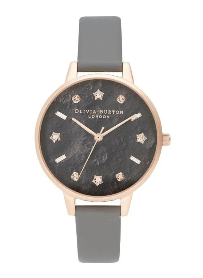 OLIVIA BURTON Women's Leather Celestial London Analog Watch OB16GD55