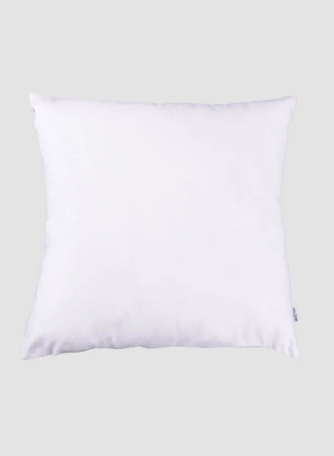 ebb & flow Velvet Solid Color Cushion, Unique Luxury Quality Decor Items for the Perfect Stylish Home White 55 x 55cm