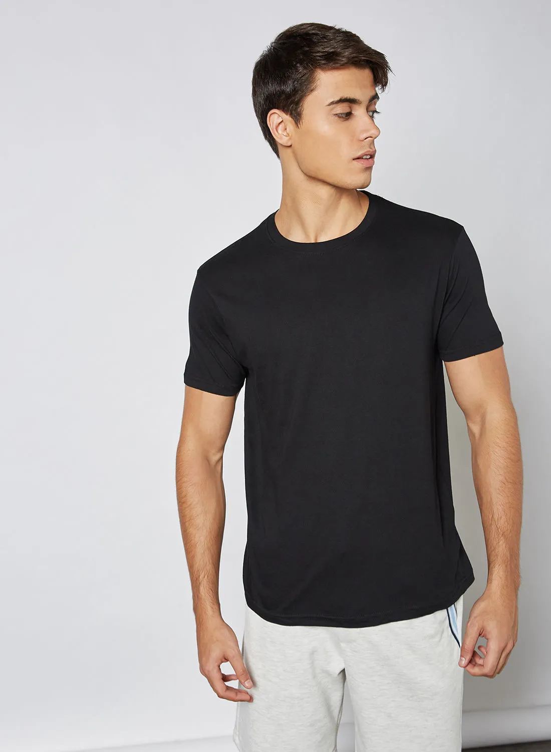 BRAVE SOUL Harris T-Shirt (Pack of 5) Black/White/Lt Grey Marl