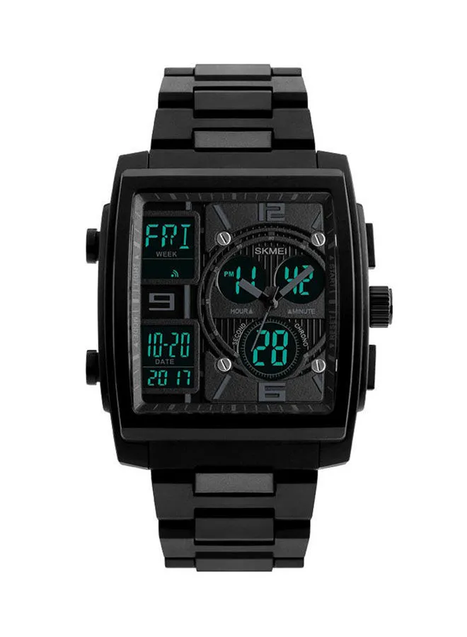 SKMEI Men's Sports PU Leather Analog & Digital Watch WT-SK-1274-B - 43 mm - Black