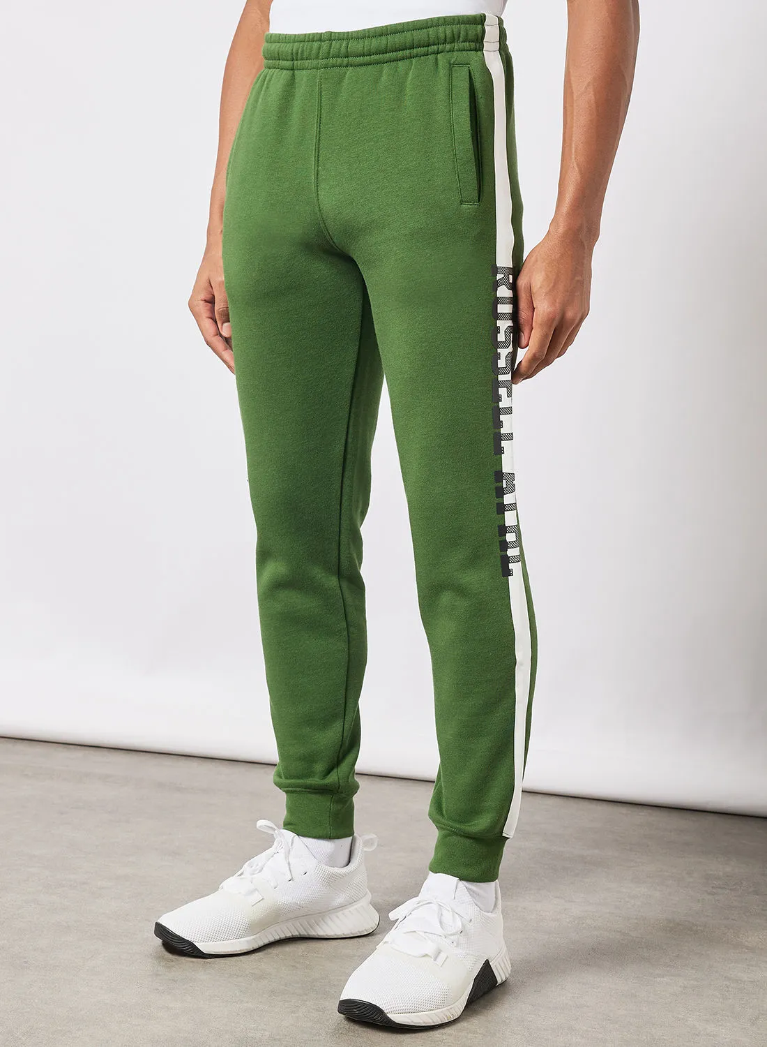 Russell Athletic Contrast Stripe Sweatpants Green